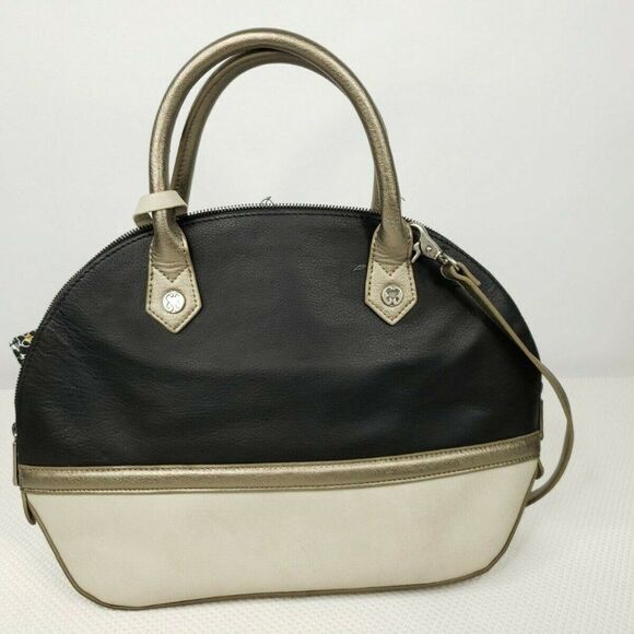 NEW EMMA FOX OATMEAL BLACK JEMMA DOME HANDBAG - Picture 4 of 7